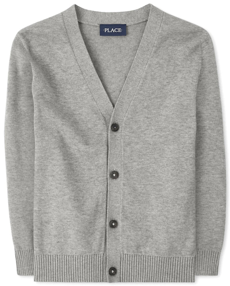 Boys V Neck Cardigan
