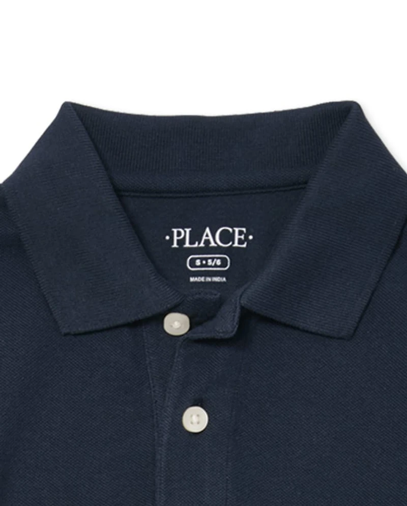 Boys Uniform Soft Pique Polo 2-Pack