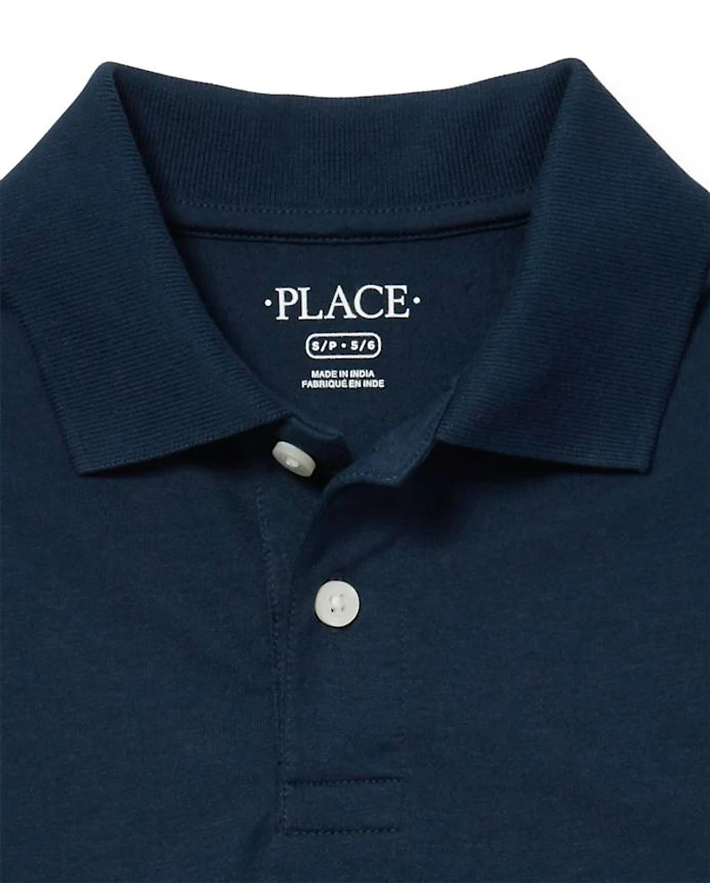Boys Uniform Soft Jersey Polo 2-Pack