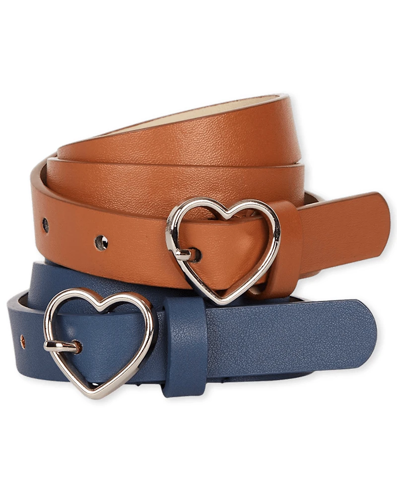 Lot de 2 ceintures uniformes pour filles