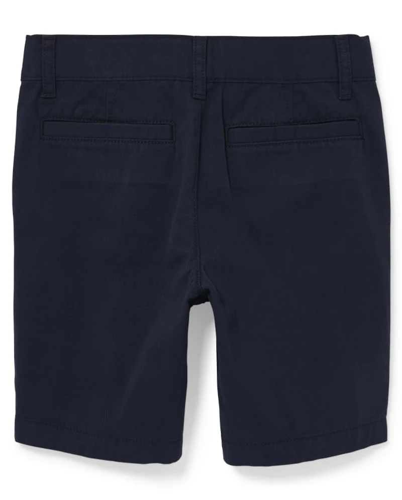 Boys Uniform Stretch Chino Shorts 2-Pack