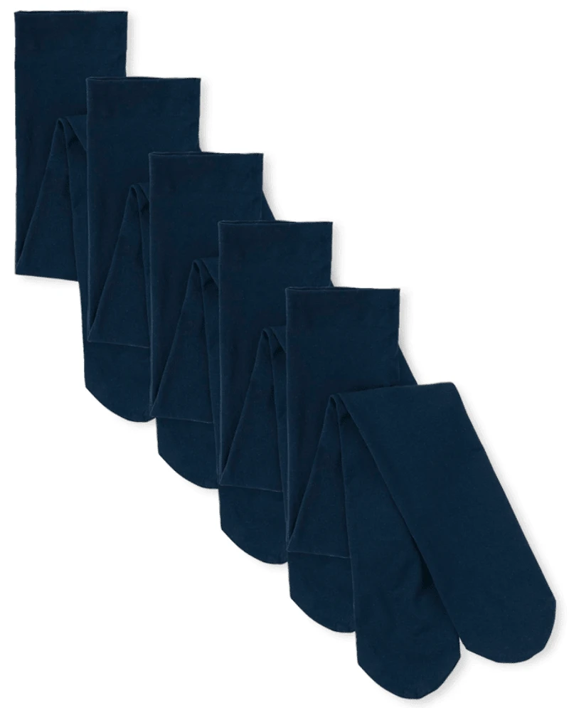 Girls Microfiber Tights 5-Pack