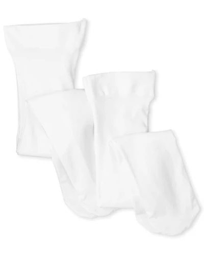 Baby And Toddler Girls Microfiber Tights 2-Pack