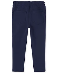 Toddler Girls Uniform Ponte Knit Pull On Jeggings 2-Pack