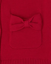 Toddler Girls Bow Cardigan