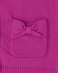 Toddler Girls Bow Cardigan