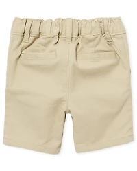 Toddler Girls Uniform Stretch Chino Shorts 2-Pack