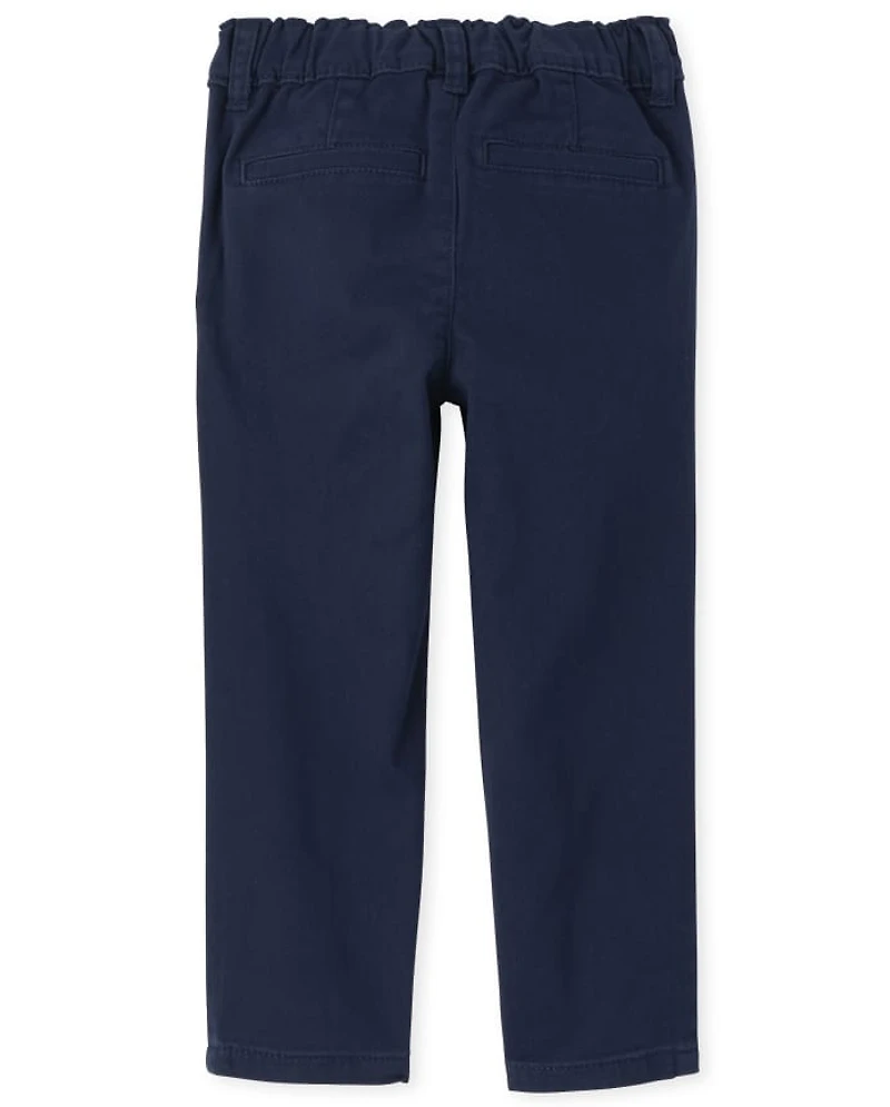 Ensemble de 2 pantalons chino skinny à volants pour toute-petite fille