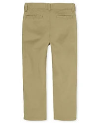 Boys Uniform Straight Chino Pants 2-Pack