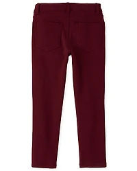 Girls Uniform Ponte Knit Jeggings - Plus