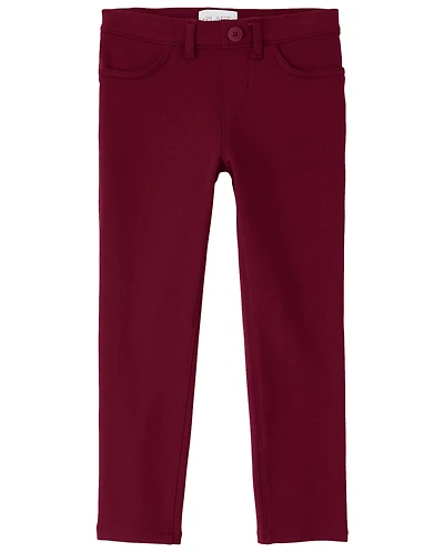 Girls Uniform Ponte Knit Jeggings - Plus