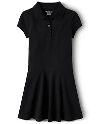 Girls Uniform Soft Pique Polo Dress