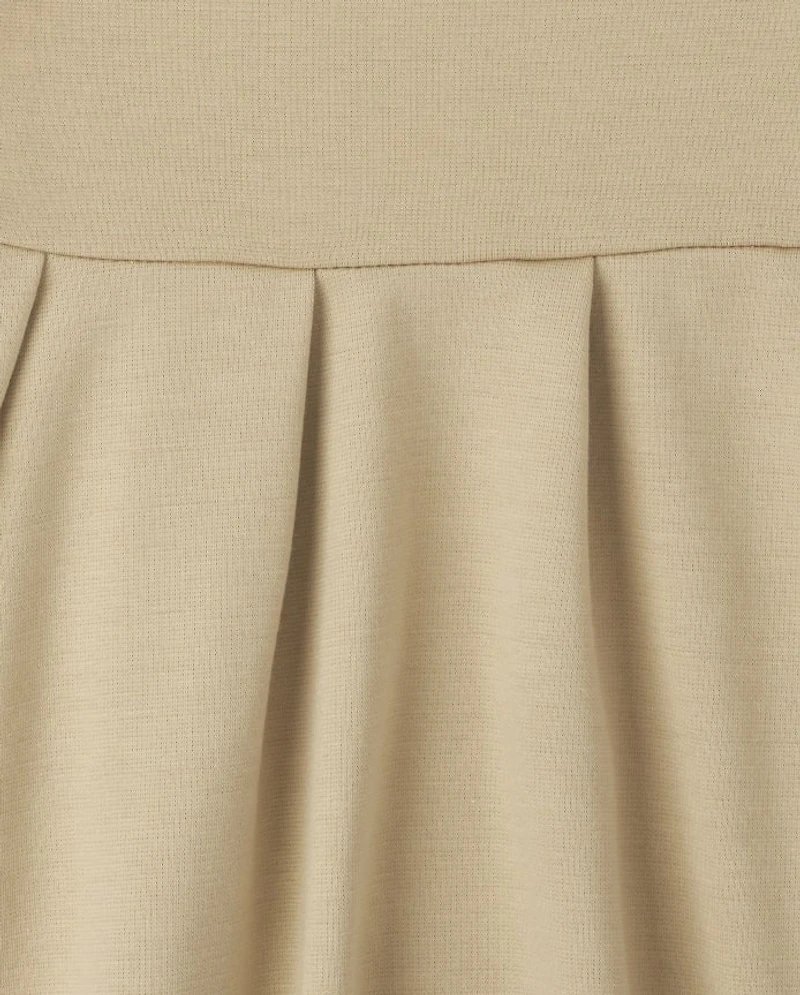 Girls Uniform Ponte Knit 2 1 Dress