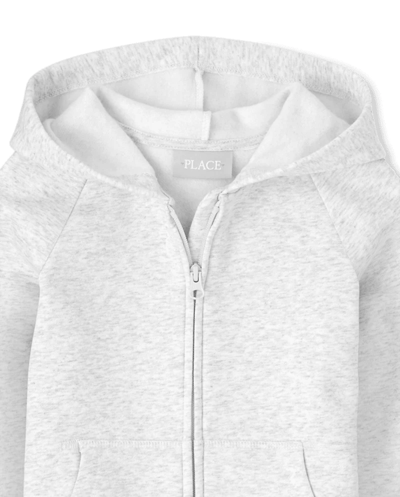 Sweat à capuche zippé Uniform Active Fleece pour filles