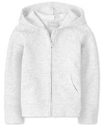 Girls Fleece Zip Up Hoodie