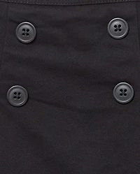 Girls Uniform Stretch Button Skort