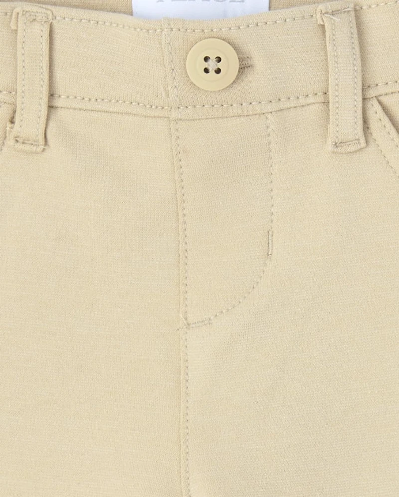 Girls Uniform Ponte Knit Pull On Jeggings 2-Pack