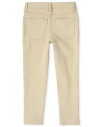Girls Uniform Ponte Knit Pull On Jeggings 2-Pack
