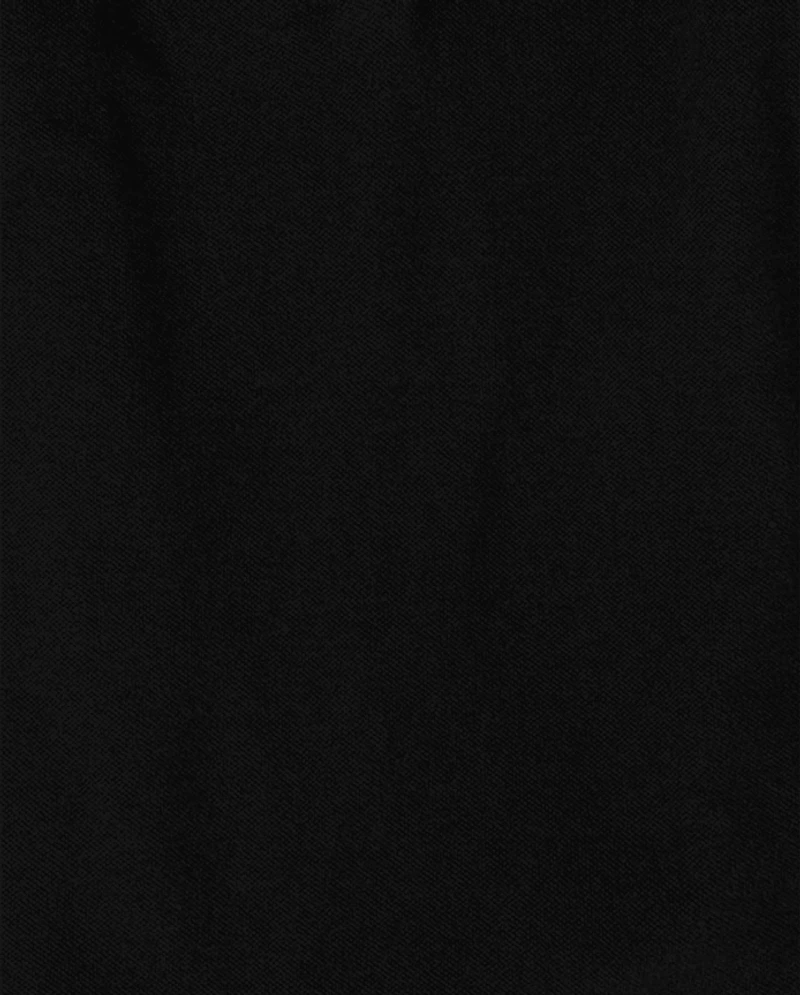 Girls Uniform Ruffle Soft Stretch Pique Polo -Pack