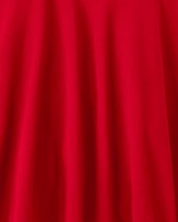 Girls Uniform Ruffle Soft Pique Polo Dress