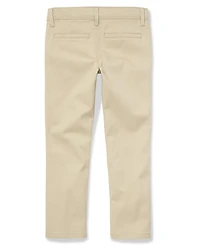 Girls Uniform Stain And Wrinkle Resistant Stretch Skinny Chino Pants