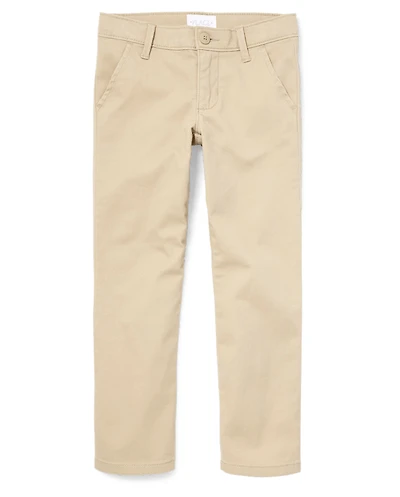 Girls Uniform Stain And Wrinkle Resistant Stretch Skinny Chino Pants