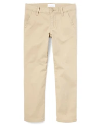 Girls Uniform Stain And Wrinkle Resistant Stretch Skinny Chino Pants