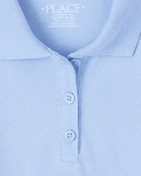 Girls Uniform Soft Stretch Pique Polo -Pack