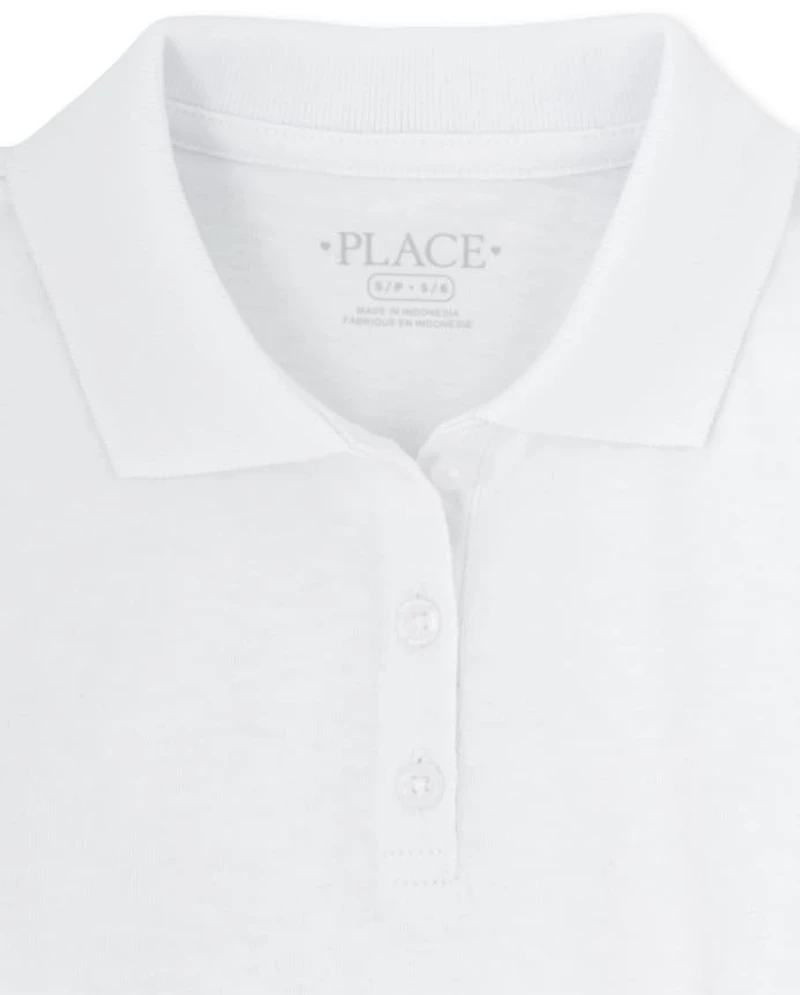 Girls Uniform Soft Jersey Polo 2-Pack