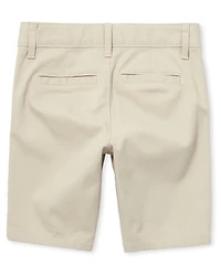 Girls Uniform Stretch Chino Shorts 2-Pack