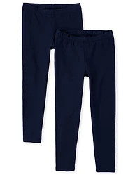 Lot de 2 leggings pour filles