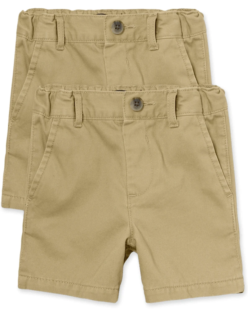 Baby And Toddler Boys Uniform Chino Shorts 2-Pack