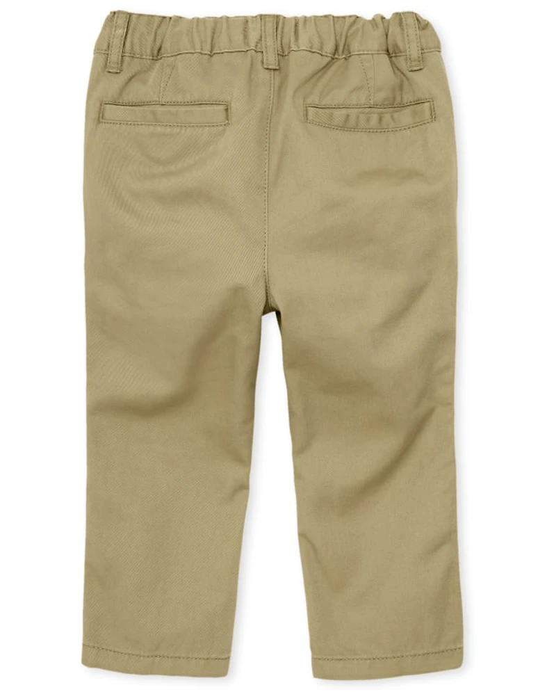 Baby And Toddler Boys Uniform Straight Chino Pants 2-Pack