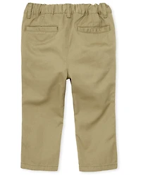 Baby And Toddler Boys Uniform Straight Chino Pants 2-Pack
