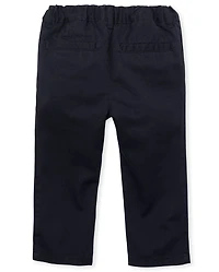 Baby And Toddler Boys Uniform Straight Chino Pants 2-Pack