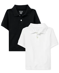 Baby And Toddler Uniform Soft Pique Polo -Pack