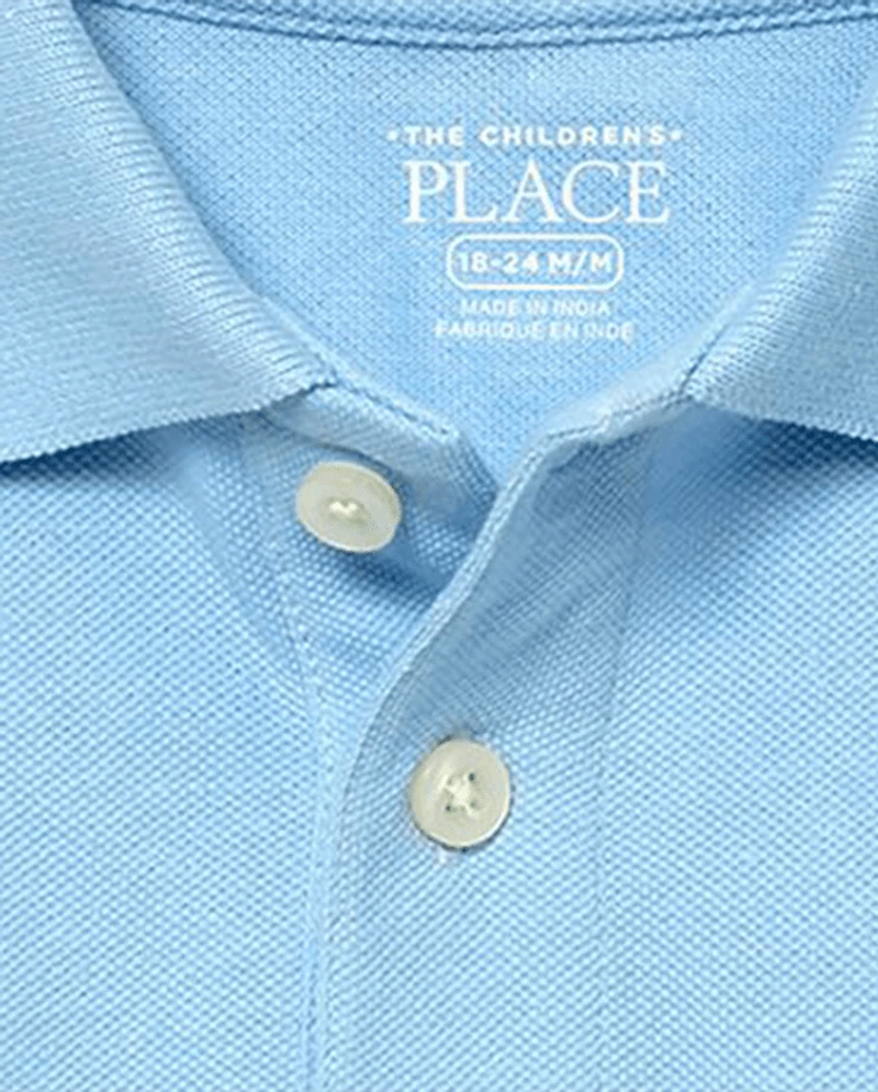 Lot de polos uniformes en piqué pour bébés et tout-petits garçons