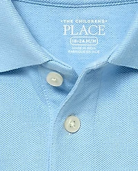 Lot de polos uniformes en piqué pour bébés et tout-petits garçons