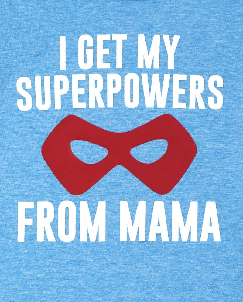 Baby And Toddler Boys Mama Superpower Graphic Tee