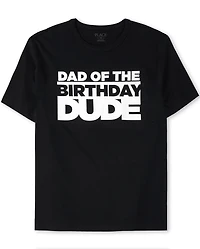 T-shirt graphique assorti pour homme, motif anniversaire familial