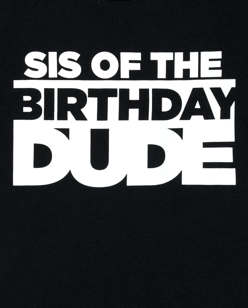 Girls Matching Family Birthday Graphic Tee