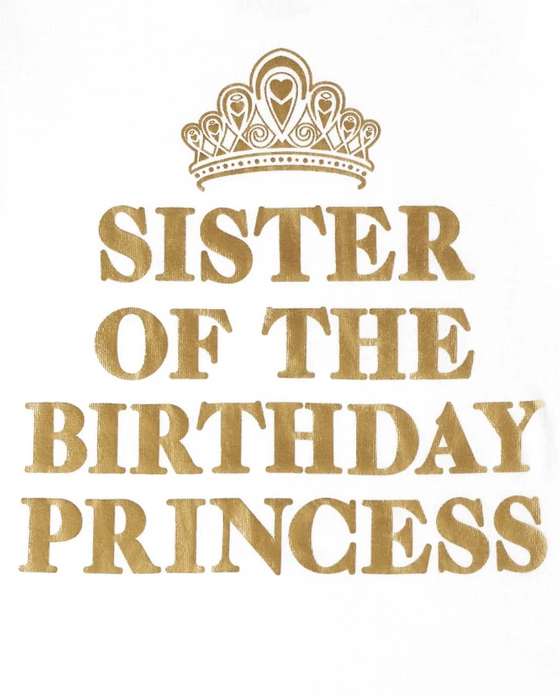 T-shirt graphique Foil Sister pour fille