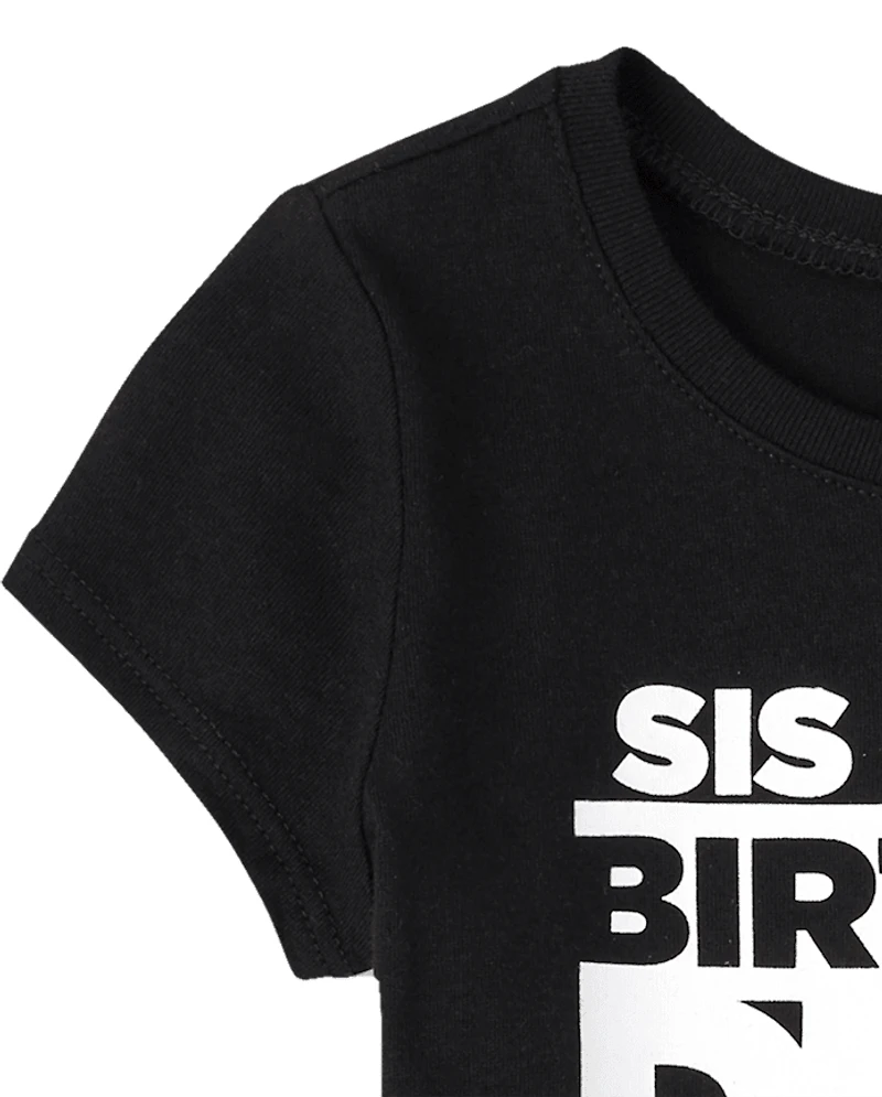 Baby And Toddler Girls Matching Family Birthday Graphic Tee
