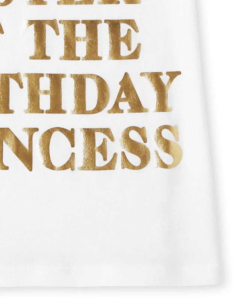 T-shirt graphique anniversaire sœur pour bébé et toute-petite fille