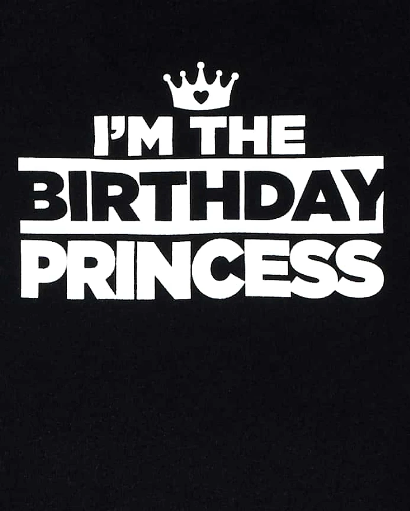 T-shirt graphique assorti pour anniversaire de famille bébés et petites filles