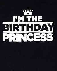 T-shirt graphique assorti pour anniversaire de famille bébés et petites filles