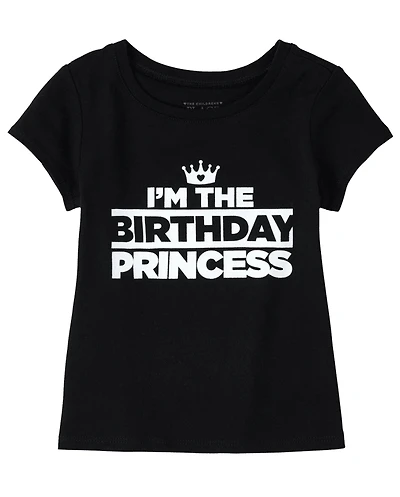 T-shirt graphique assorti pour anniversaire de famille bébés et petites filles