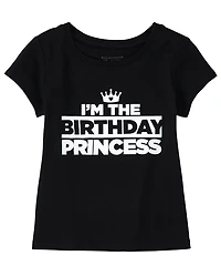 T-shirt graphique assorti pour anniversaire de famille bébés et petites filles