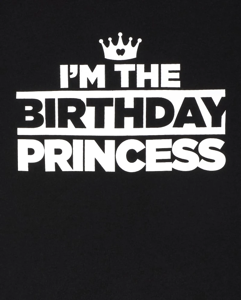 T-shirt graphique assorti pour anniversaire de famille filles