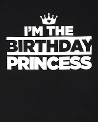 T-shirt graphique assorti pour anniversaire de famille filles